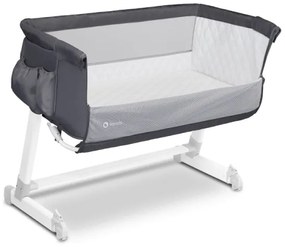 Lionelo - Cestovná postieľka THEO tmavosivá