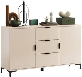 Komoda so zásuvkami a dvierkami LORA béžová