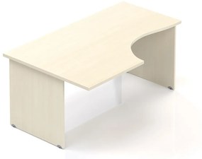Ergonomický stôl Visio 160 x 100 cm, ľavý, javor