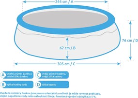 Intex | Bazén Marimex Tampa 3,05x0,76 m s pieskovou filtráciou ProStar 4 | 10340141