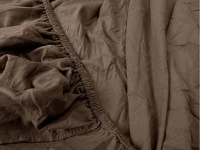 Jersey plachta s lycrou tmavohnedá 180 x 200 cm