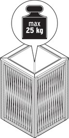 Kvetináč s textilným výpletom