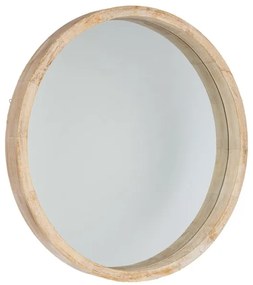 Atmosphera - Nástenné zrkadlo OLAV pr. 52 cm paulovnia