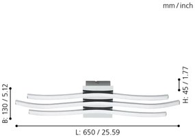 Eglo 31995 - LED stropné svietidlo RONCADE LED/26W/230V
