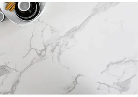 Jedálenský stôl 41088 200 x 100cm Marble Look White Ceramik  - Komfort-nábytok
