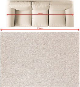 Koberec Solaro beige/grey 160x230 cm