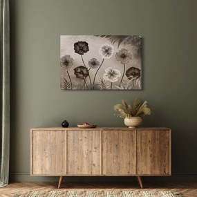 Obraz - Kreslené kvety (90x60 cm)