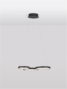 LED luster Magnus 55 čierne