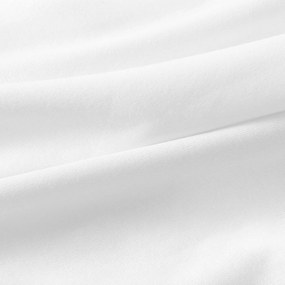 Goldea nepriepustná jersey plachta - biela 180 x 200 cm