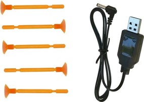 LEAN Toys Diaľkovo ovládaný robot R/C strieľajúci guľôčky, oranžový