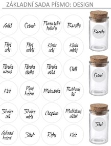 Orion Súprava 16ks koreničiek HERMES 100ml + 4ks organizér na koreničky VASKY - NEREZ + súprava 24ks štítkov