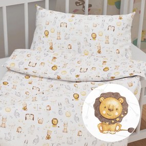 Biante Detské bavlnené posteľné obliečky do postieľky Sandra SA-439 Znamenia zverokruhu Do postieľky 90x140 a 40x60 cm