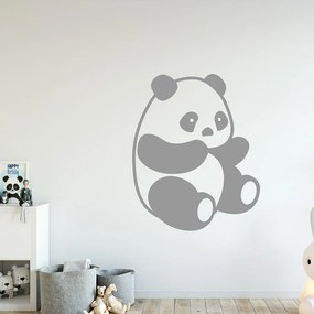 Veselá Stena Samolepka na stenu na stenu Roztomilá panda Farba: čierna