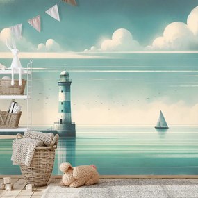 Tapeta maják na pokojnom mori