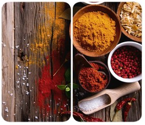 Súprava 2 sklenených krytov na sporák Wenko Spice