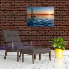 Obraz - Plachetnica na mori (70x50 cm)