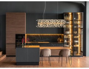 Globo 64135H4 - LED luster na lanku KATRINA 12xG9/3,5W/230V zlatý