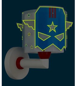 Dalber 61819 - Detské nástenné svietidlo MODRÁ HERO 1xE27/15W/230V