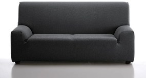Poťah na sedačku multielastický, Petra, šedý kreslo 70 - 110 cm