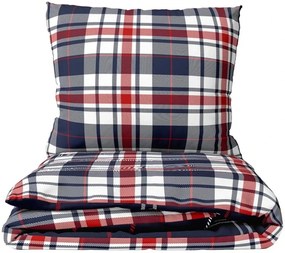 Flanelové posteľné obliečky Káro Oxford - 70 x 90 cm + 140 x 200 cm