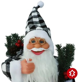 Santa Claus Silver 45 cm
