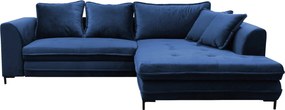 XXXLutz ROHOVÁ SEDAČKA, textil, kráľovská modrá Livetastic - Sedačky - 001574004313
