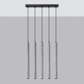 Sollux SL.1274 - Luster na lanku PASTELO 5xG9/8W/230V betón