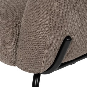 Taupe ženilkové kreslo Classic – Ixia