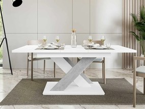 Jedálenský stôl Lezuma, Farby: biely lesk