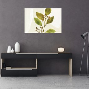 Obraz - Akvarelová vetvička N⁰1 (90x60 cm)
