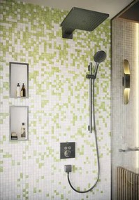 Hansgrohe Raindance E, hlavová sprcha 300 1jet so sprchovým ramenom, kartáčovaný čierny chróm, HAN-26238340