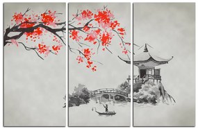 Obraz na plátne - Tradičné ilustrácie Japonsko 160B (150x100 cm)