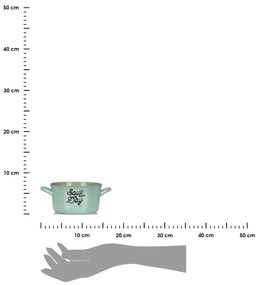 Kameninová miska na polievku Soup 500 ml zelená