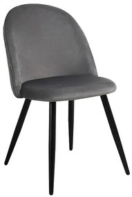 Stolička Rill 80107b-v8 sivá/čierna