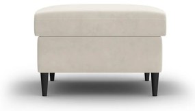 Béžová zamatová podnožka Kyoto – Cosmopolitan Design