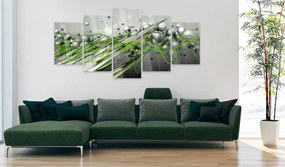 Artgeist Obraz na akrylátovom skle - Green Rhythm [Glass] Veľkosť: 200x100