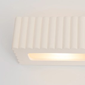 Nástenné svietidlo Rigata, 1x biele keramické tienidlo