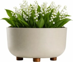 Plastový květináč na nožičkách TERRA 17x26,9 cm - výber z 5 prevedení