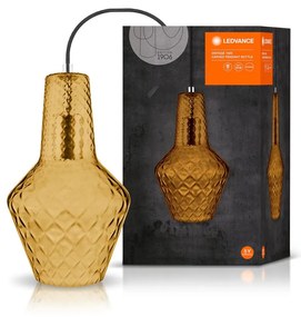 LEDVANCE Závesné osvetlenie VINTAGE BOTTLE, 1xE27, 60W, oranžové sklo