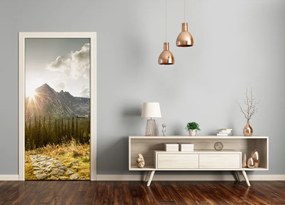 Fototapeta na dvere západ slnka Tatry 95x205 cm