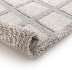 Koberec Serenity v sivej farbe s geometrickým vzorom Šírka: 120 cm | Dĺžka: 170 cm