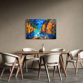 Obraz - Milenci, Pointilizmus (90x60 cm)