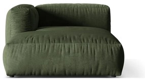 Zelený zamatový modul pohovky (ľavý roh) Martina – Micadoni