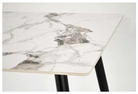 Jedálenský stôl Webster 140 cm, mramor / čierna