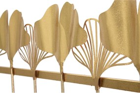 Nástenný vešiak v zlatej farbe Mauro Ferretti Leaves