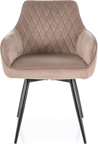 SI Marlo Velvet stolička tmavá béžová
