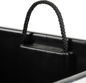 PLASTOVÝ KVETINÁČ FLORE 30,5X29,5X29,5 CM IMITÁCIA BETÓNU SIVÁ