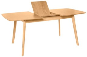 Rozkladací stôl kennan 140 (180) x 90 cm prírodný MUZZA