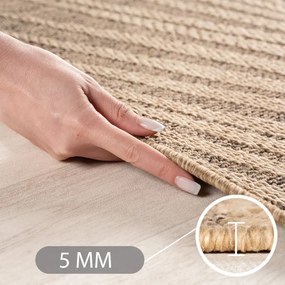 Koberec TIMBER lístie, hnedý kruh