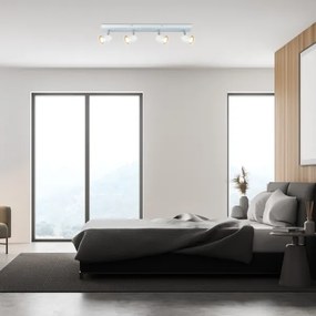 Rabalux 73022 - Bodové svietidlo PERICO 4xGU10/5W/230V biela